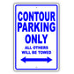 Ford Contour Parking Only All Others Will Be Towed Aluminum Decor Garage Sign