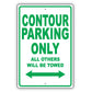 Ford Contour Parking Only All Others Will Be Towed Aluminum Decor Garage Sign