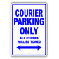 Ford Courier Parking Only All Others Will Be Towed Aluminum Decor Garage Sign