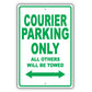 Ford Courier Parking Only All Others Will Be Towed Aluminum Decor Garage Sign