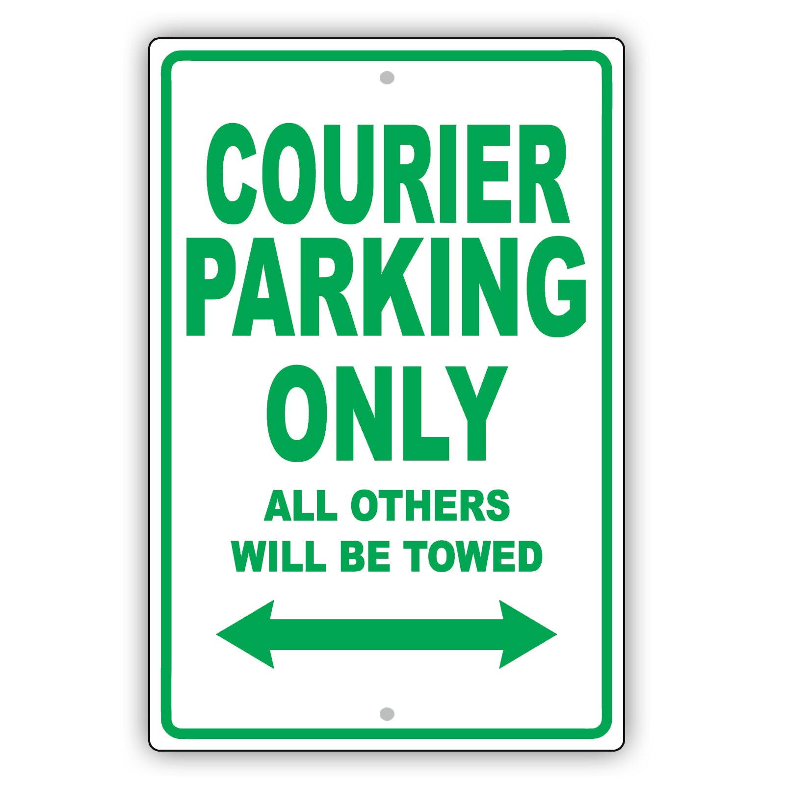 Ford Courier Parking Only All Others Will Be Towed Aluminum Decor Garage Sign