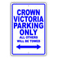 Ford Crown Victoria Parking Only All Others Will Be Towed Aluminum Decor Garage Sign