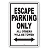 Ford Escape Parking Only All Others Will Be Towed Aluminum Decor Garage Sign