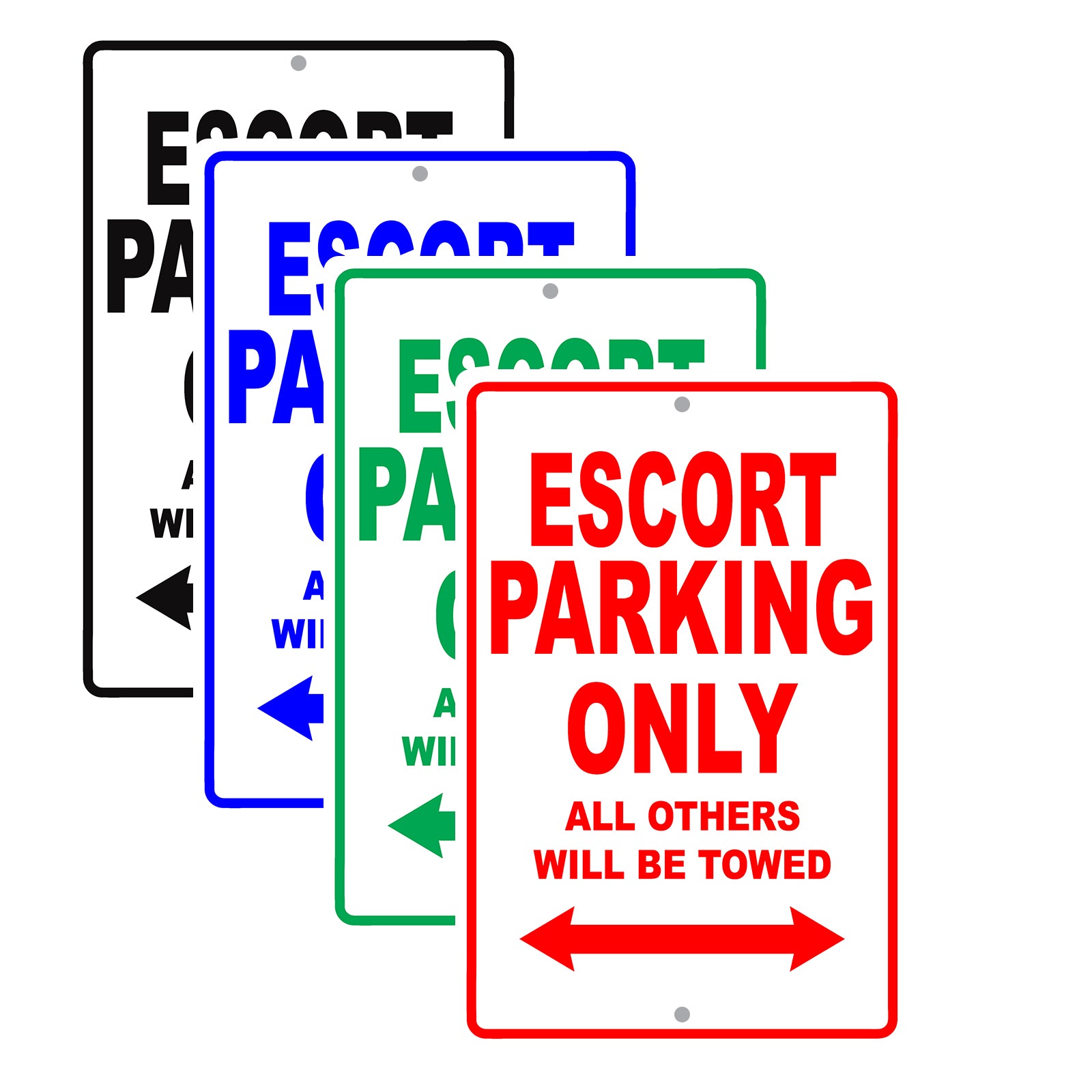 Ford Escort Parking Only All Others Will Be Towed Aluminum Decor Garage Sign