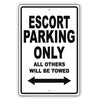Ford Escort Parking Only All Others Will Be Towed Aluminum Decor Garage Sign