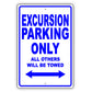 Ford Excursion Parking Only All Others Will Be Towed Aluminum Decor Garage Sign