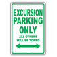 Ford Excursion Parking Only All Others Will Be Towed Aluminum Decor Garage Sign