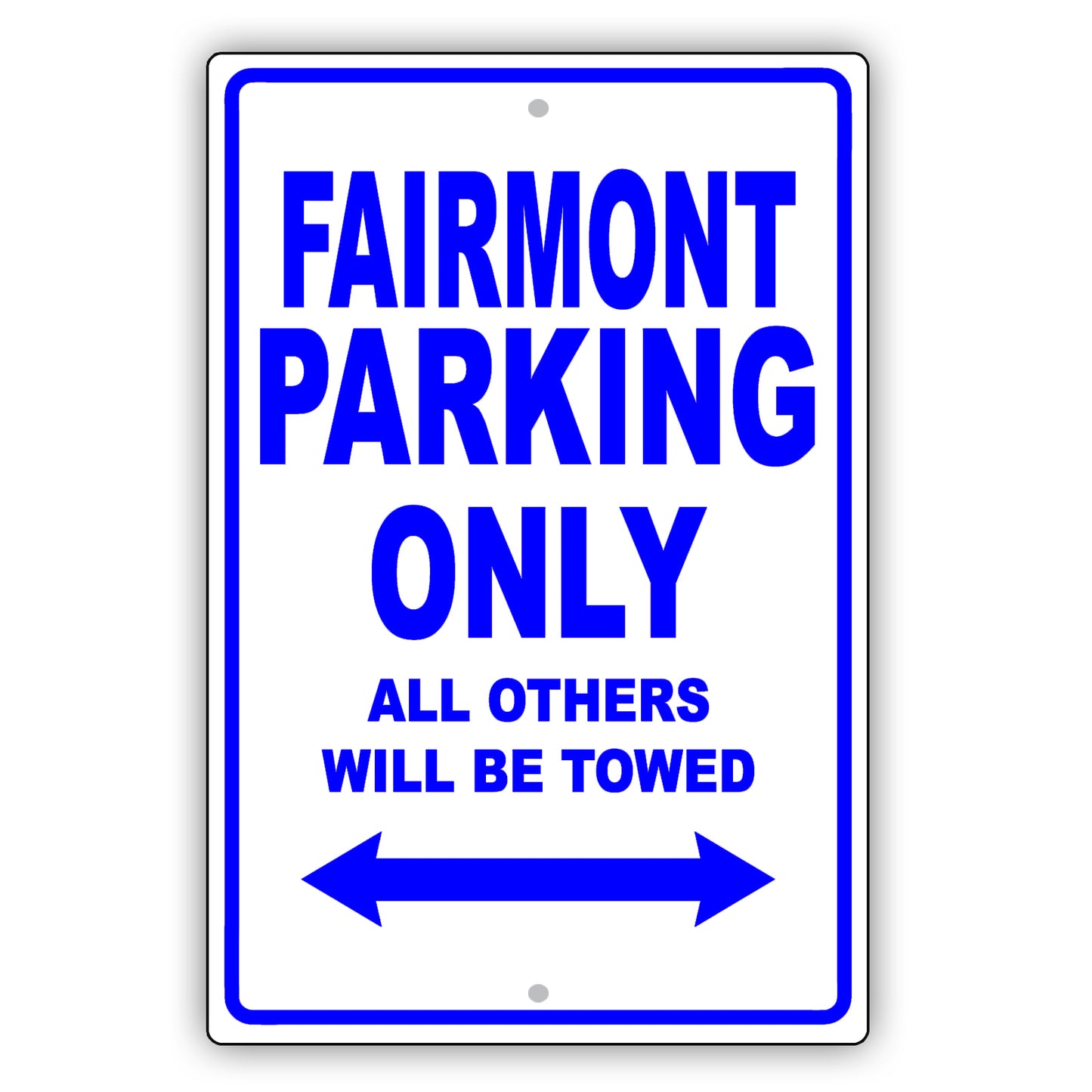 Ford Fairmont Parking Only All Others Will Be Towed Aluminum Decor Garage Sign