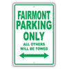 Ford Fairmont Parking Only All Others Will Be Towed Aluminum Decor Garage Sign