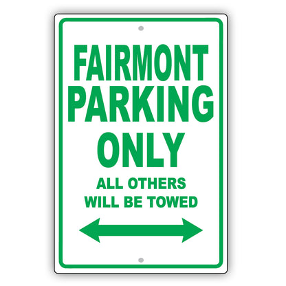 Ford Fairmont Parking Only All Others Will Be Towed Aluminum Decor Garage Sign