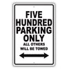 Ford Five Hundred Parking Only All Others Will Be Towed Aluminum Decor Garage Sign