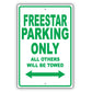 Ford Freestar Parking Only All Others Will Be Towed Aluminum Decor Garage Sign