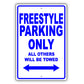 Ford Freestyle Parking Only All Others Will Be Towed Aluminum Decor Garage Sign