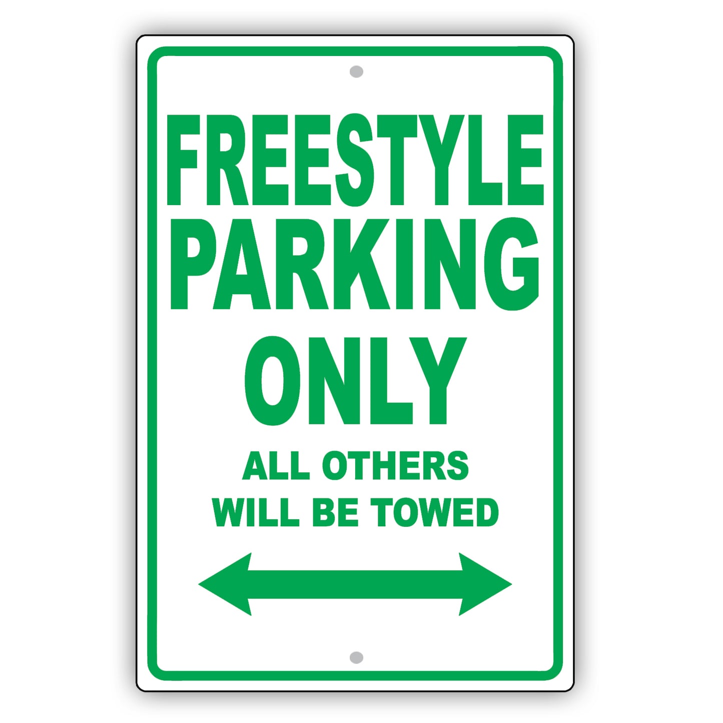 Ford Freestyle Parking Only All Others Will Be Towed Aluminum Decor Garage Sign
