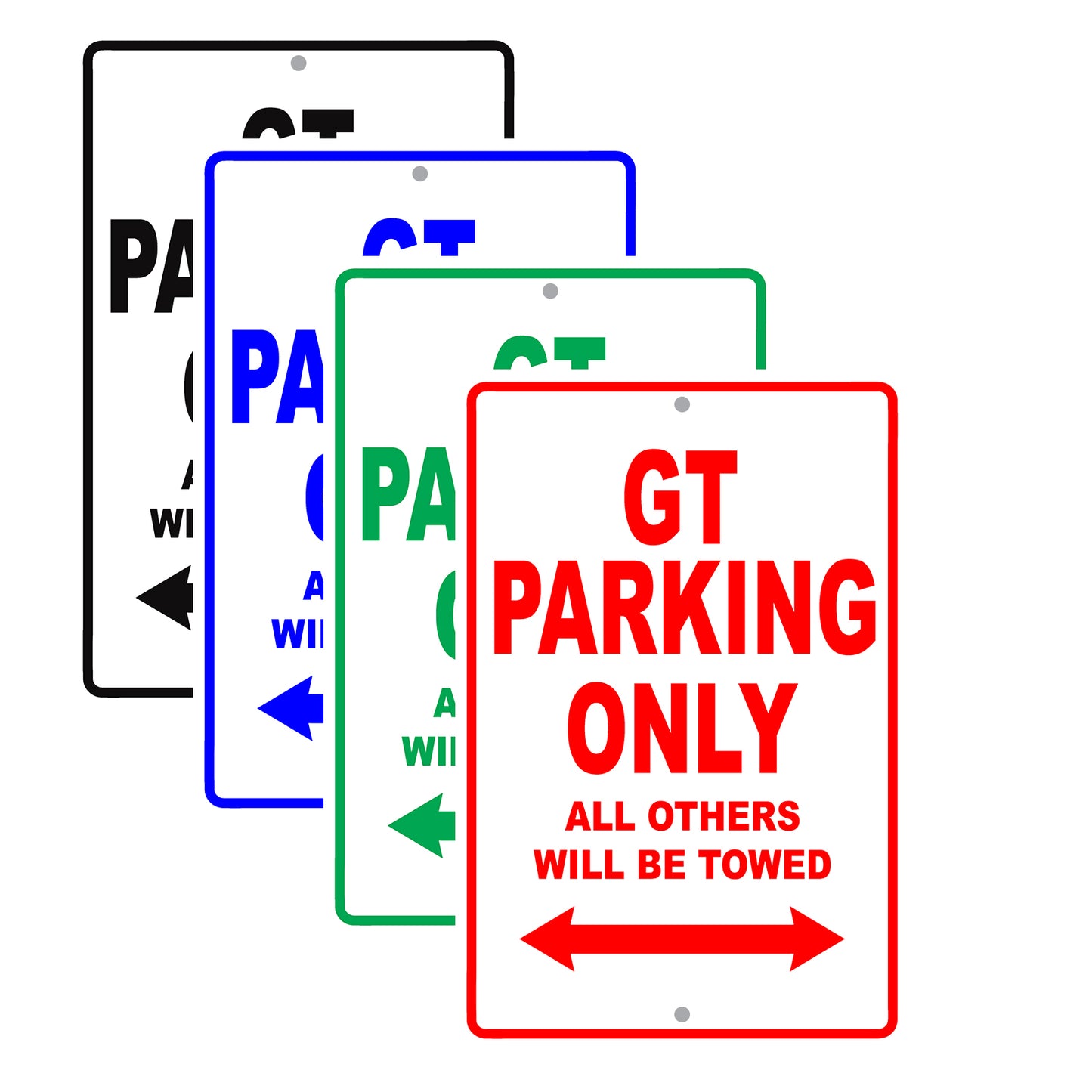 Ford Gt Parking Only All Others Will Be Towed Aluminum Decor Garage Sign