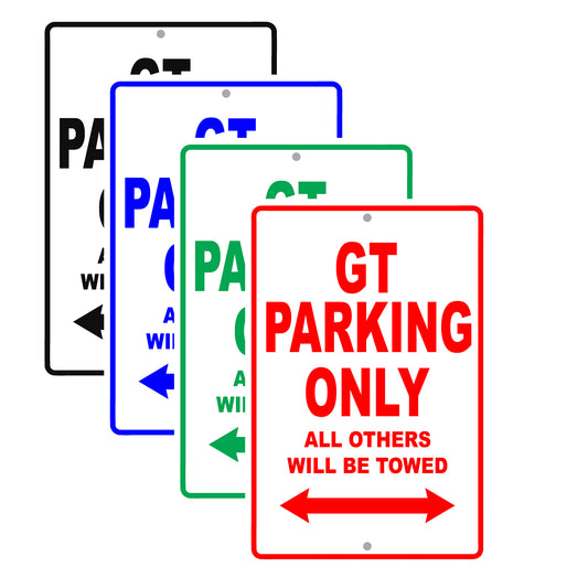 Ford Gt Parking Only All Others Will Be Towed Aluminum Decor Garage Sign