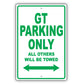 Ford Gt Parking Only All Others Will Be Towed Aluminum Decor Garage Sign