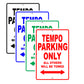 Ford Tempo Parking Only All Others Will Be Towed Aluminum Decor Garage Sign