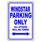 Ford Windstar Parking Only All Others Will Be Towed Aluminum Decor Garage Sign