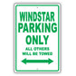 Ford Windstar Parking Only All Others Will Be Towed Aluminum Decor Garage Sign