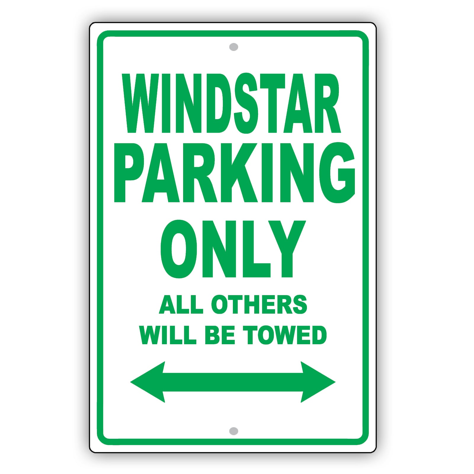 Ford Windstar Parking Only All Others Will Be Towed Aluminum Decor Garage Sign