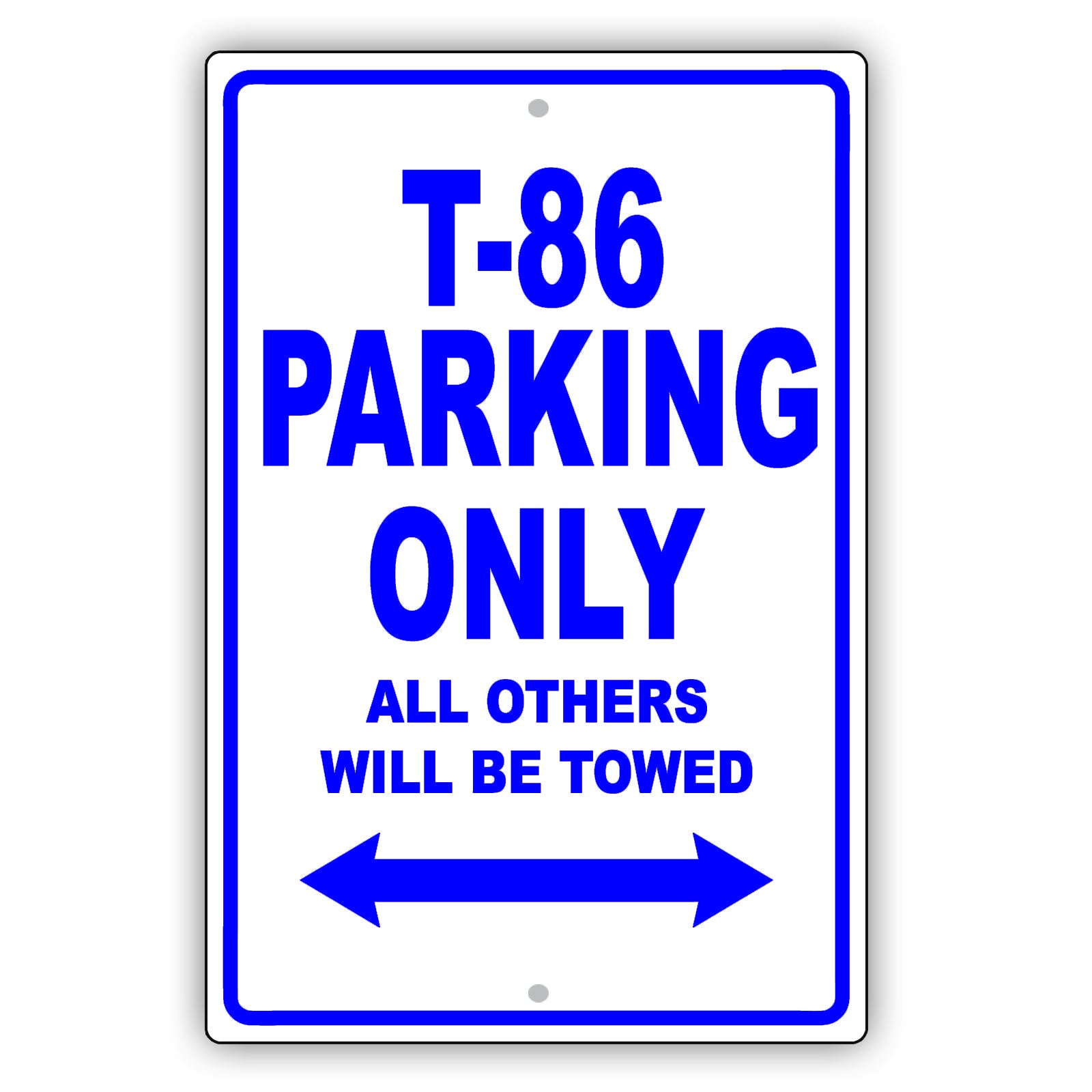 Toyota 86 Parking Only All Others Will Be Towed Aluminum Decor Garage Sign