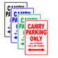 Toyota Camry Parking Only All Others Will Be Towed Aluminum Decor Garage Sign
