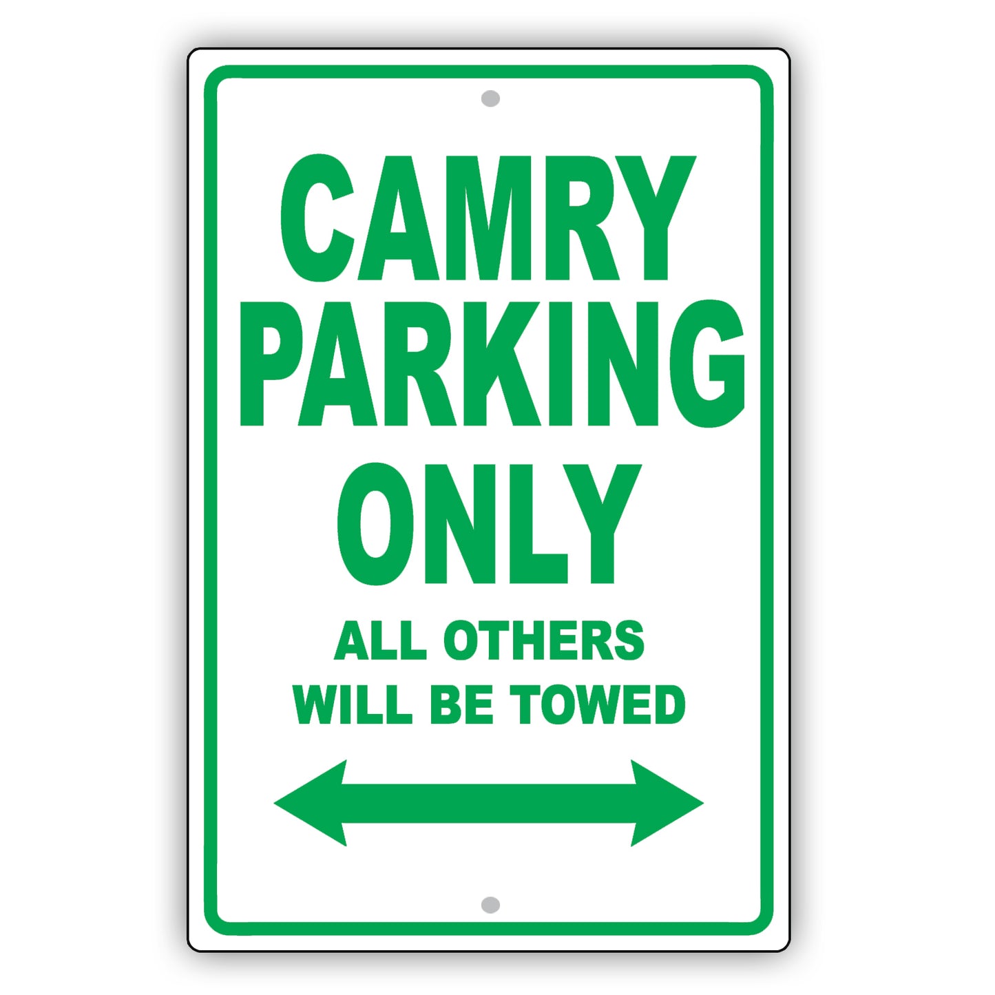 Toyota Camry Parking Only All Others Will Be Towed Aluminum Decor Garage Sign