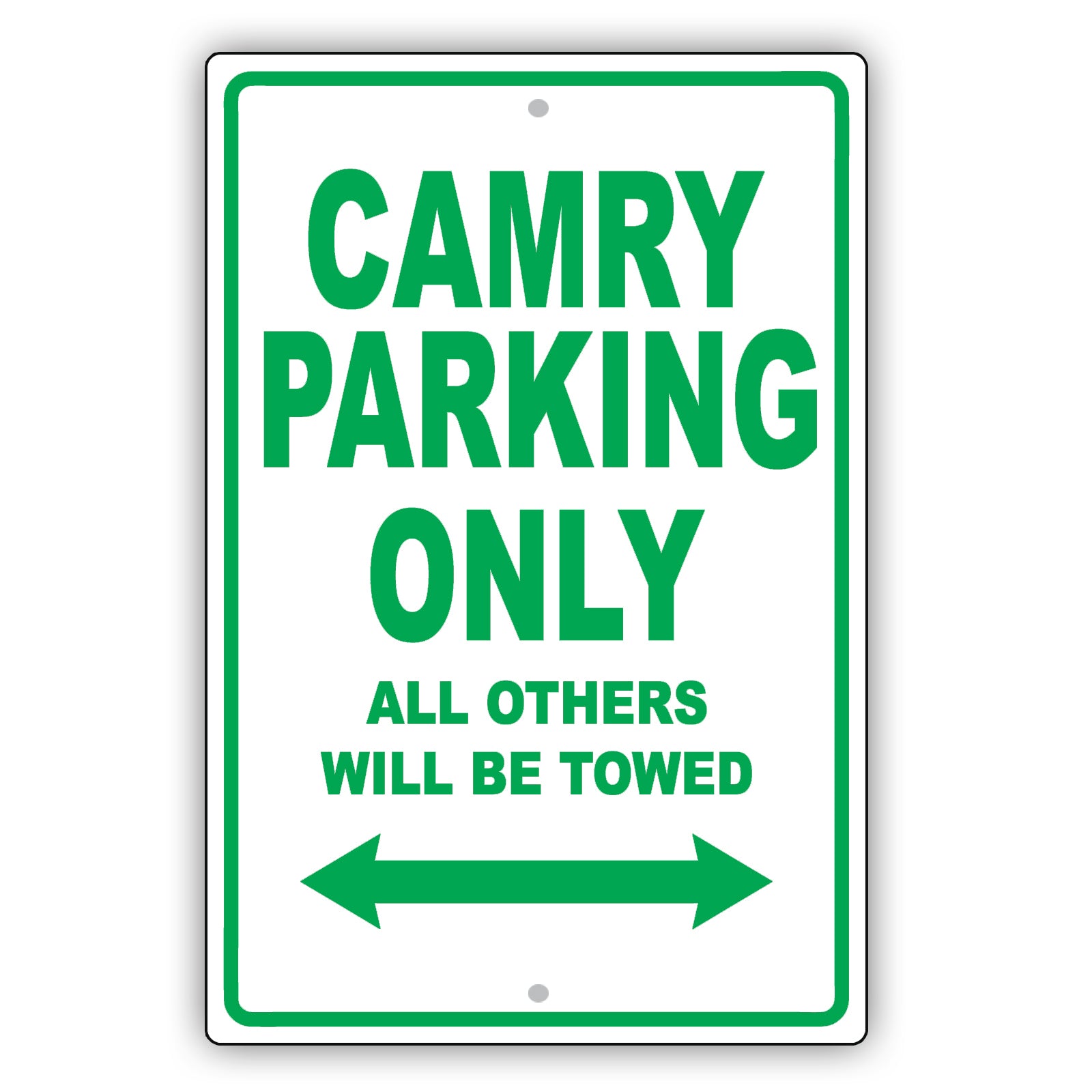 Toyota Camry Parking Only All Others Will Be Towed Aluminum Decor Garage Sign