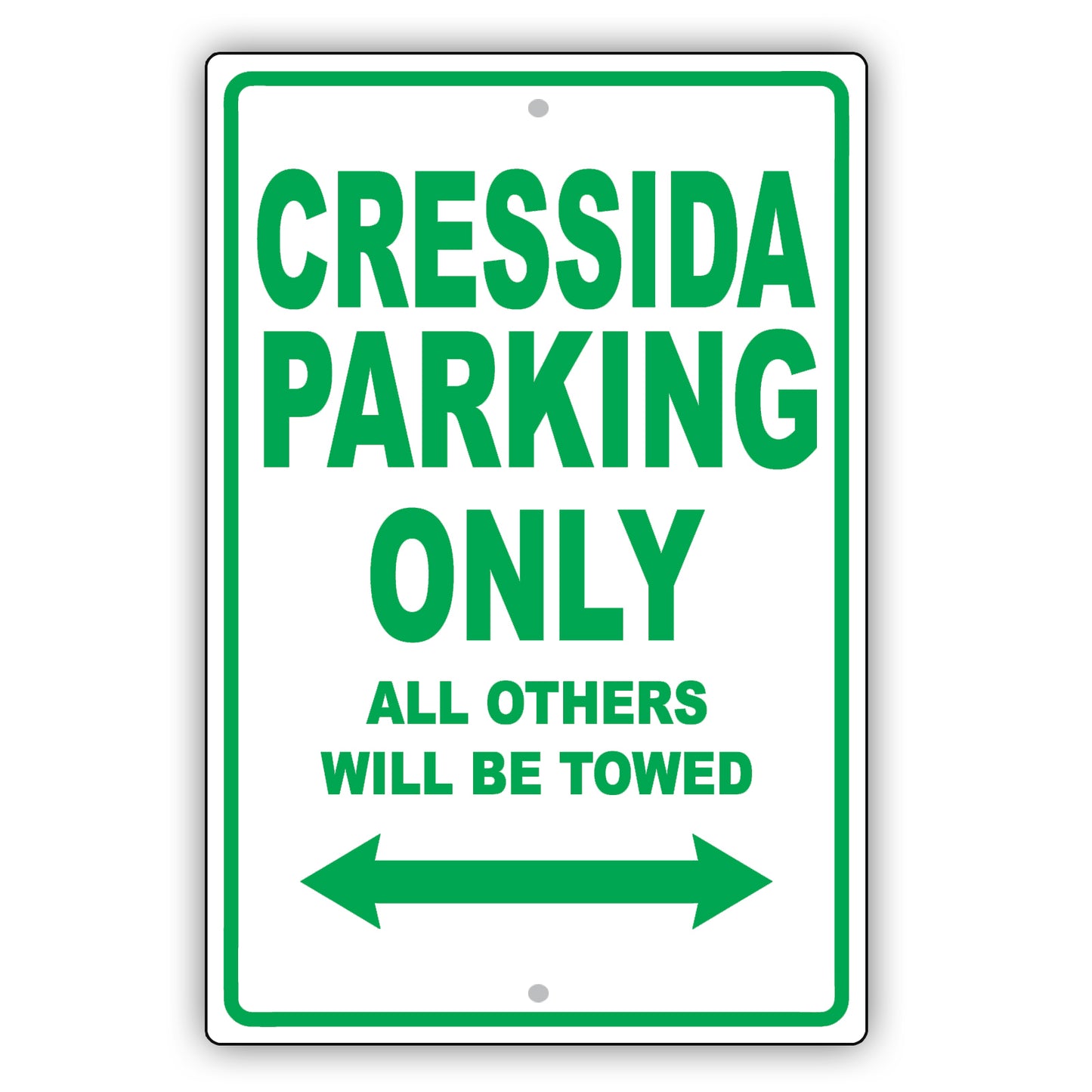 Toyota Cressida Parking Only All Others Will Be Towed Aluminum Decor Garage Sign