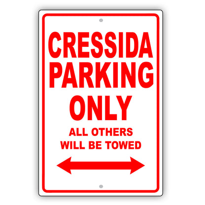 Toyota Cressida Parking Only All Others Will Be Towed Aluminum Decor Garage Sign