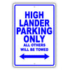 Toyota Highlander Parking Only All Others Will Be Towed Aluminum Decor Garage Sign