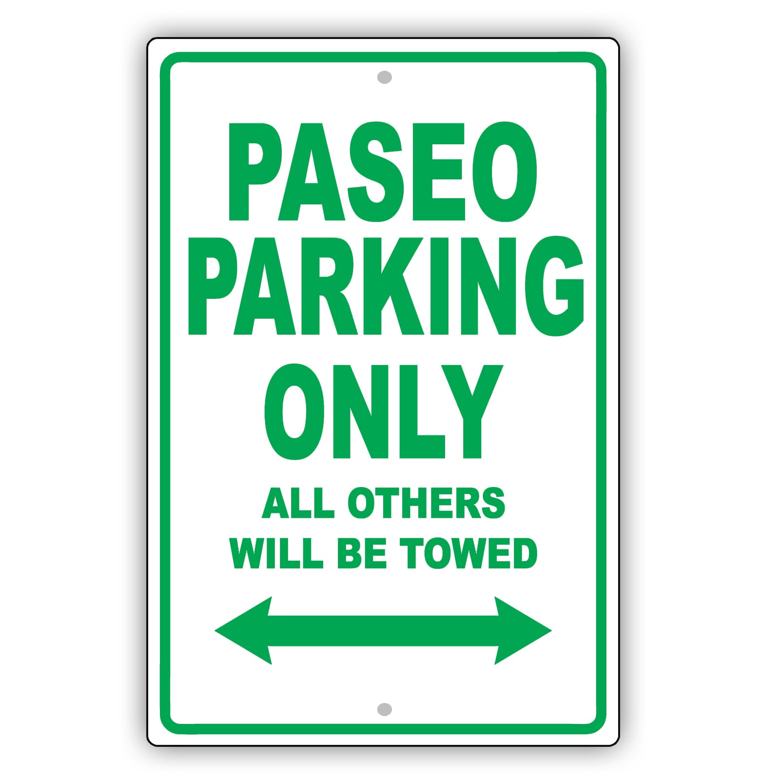 Toyota Paseo Parking Only All Others Will Be Towed Aluminum Decor Garage Sign