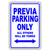 Toyota Previa Parking Only All Others Will Be Towed Aluminum Decor Garage Sign