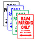 Toyota Rav4 Parking Only All Others Will Be Towed Aluminum Decor Garage Sign
