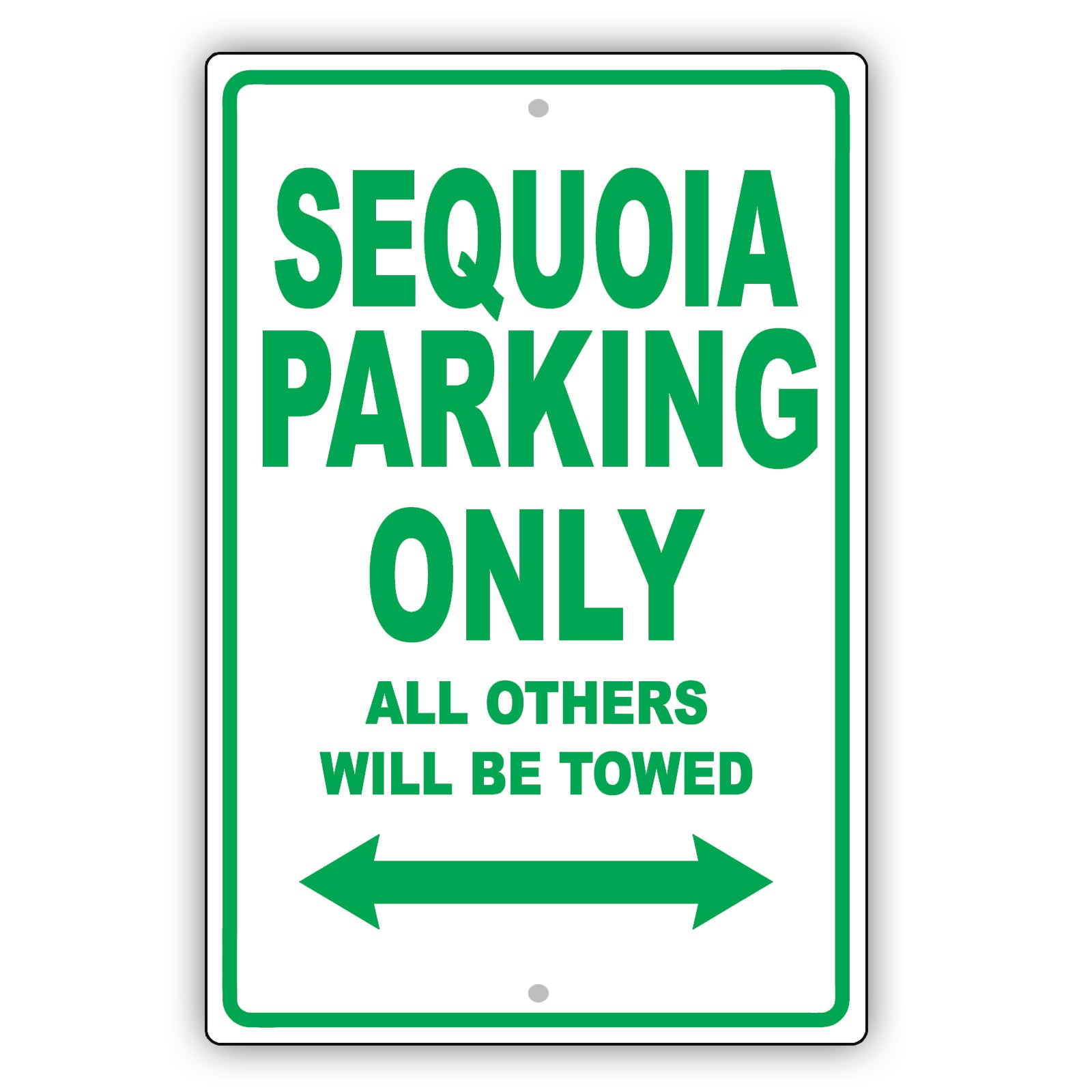 Toyota Sequoia Parking Only All Others Will Be Towed Aluminum Decor Garage Sign
