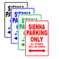 Toyota Sienna Parking Only All Others Will Be Towed Aluminum Decor Garage Sign