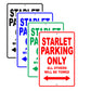 Toyota Starlet Parking Only All Others Will Be Towed Aluminum Decor Garage Sign