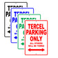 Toyota Tercel Parking Only All Others Will Be Towed Aluminum Decor Garage Sign