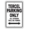 Toyota Tercel Parking Only All Others Will Be Towed Aluminum Decor Garage Sign