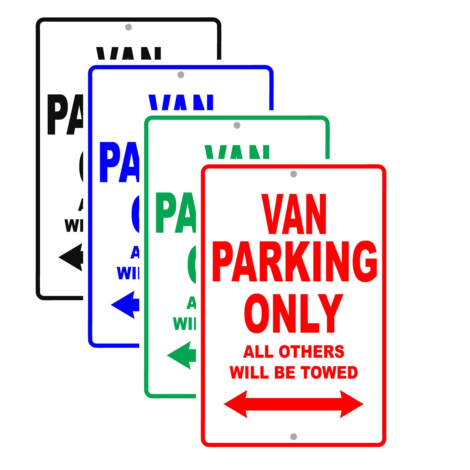 Toyota Van Parking Only All Others Will Be Towed Aluminum Decor Garage Sign