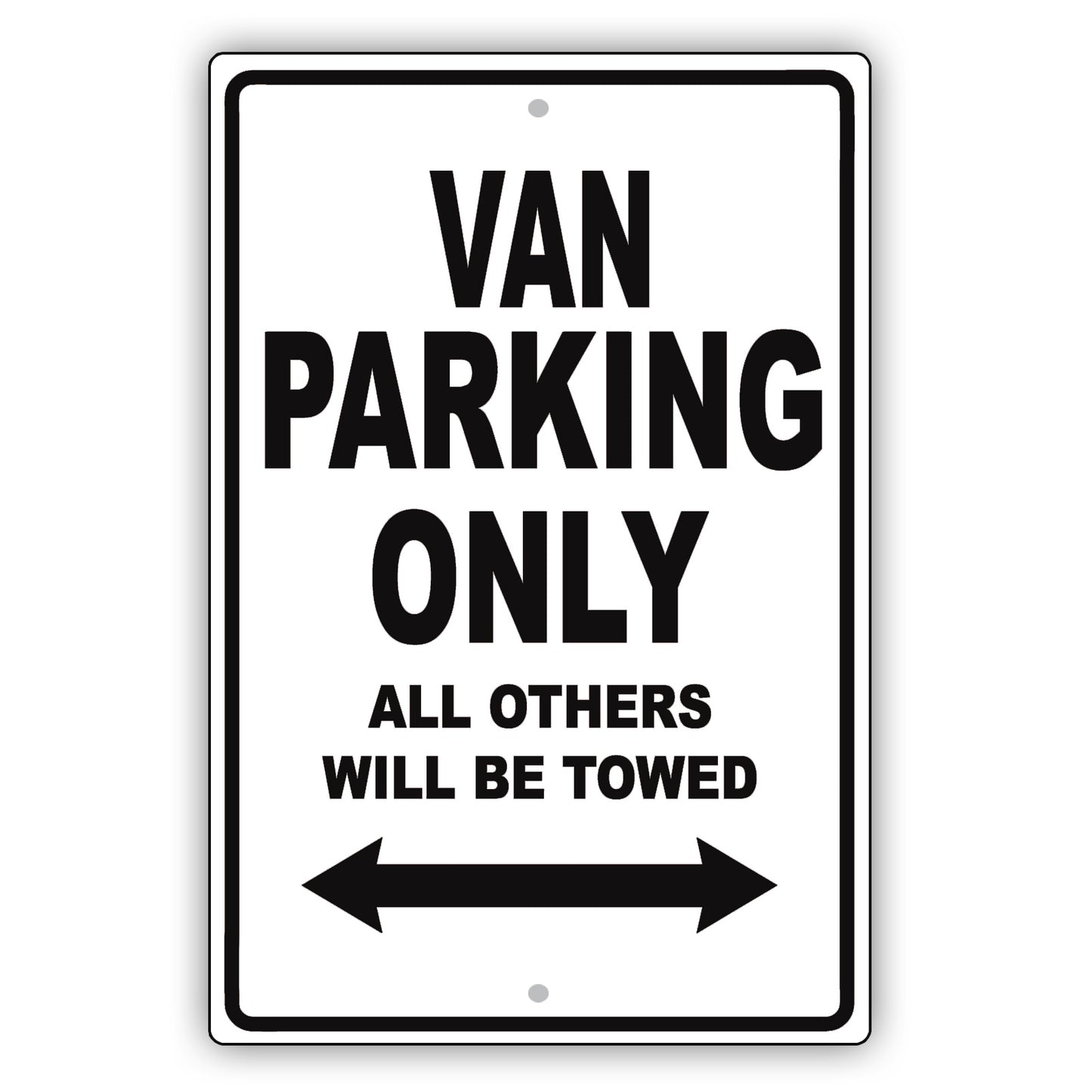 Toyota Van Parking Only All Others Will Be Towed Aluminum Decor Garage Sign