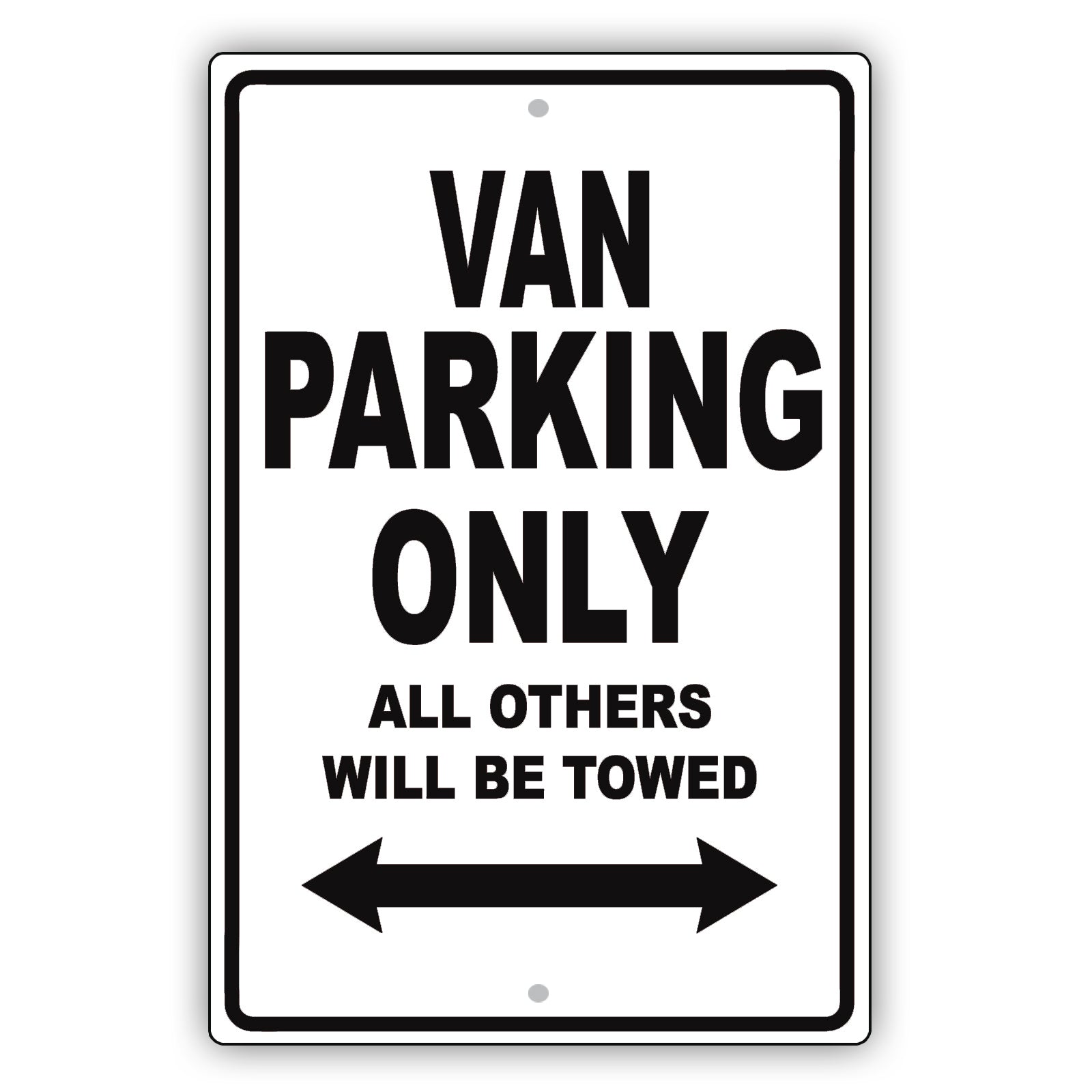Toyota Van Parking Only All Others Will Be Towed Aluminum Decor Garage Sign