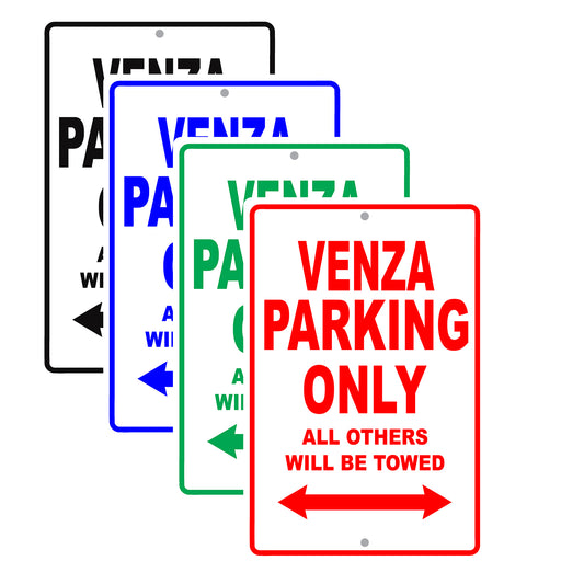Toyota Venza Parking Only All Others Will Be Towed Aluminum Decor Garage Sign