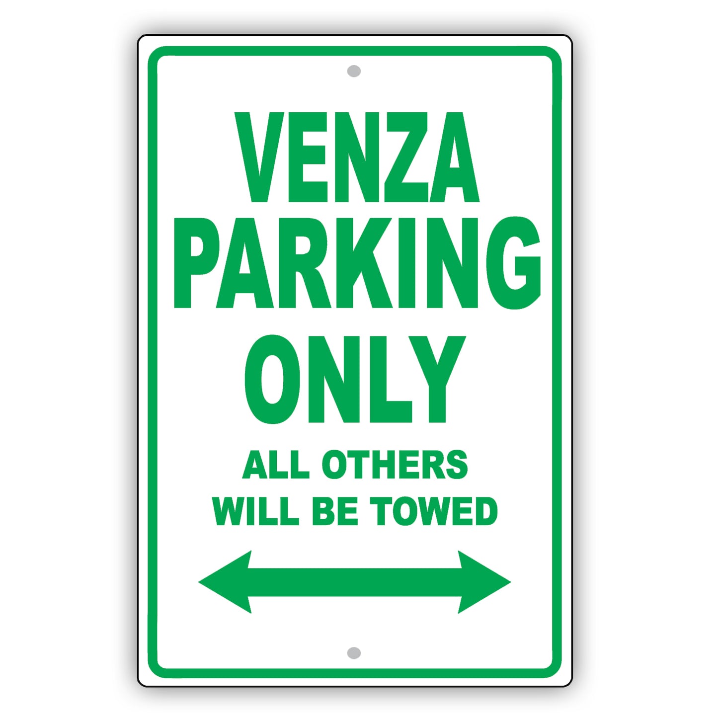 Toyota Venza Parking Only All Others Will Be Towed Aluminum Decor Garage Sign