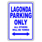 Aston Martin Lagonda Parking Only All Others Will Be Towed Aluminum Decor Garage Sign