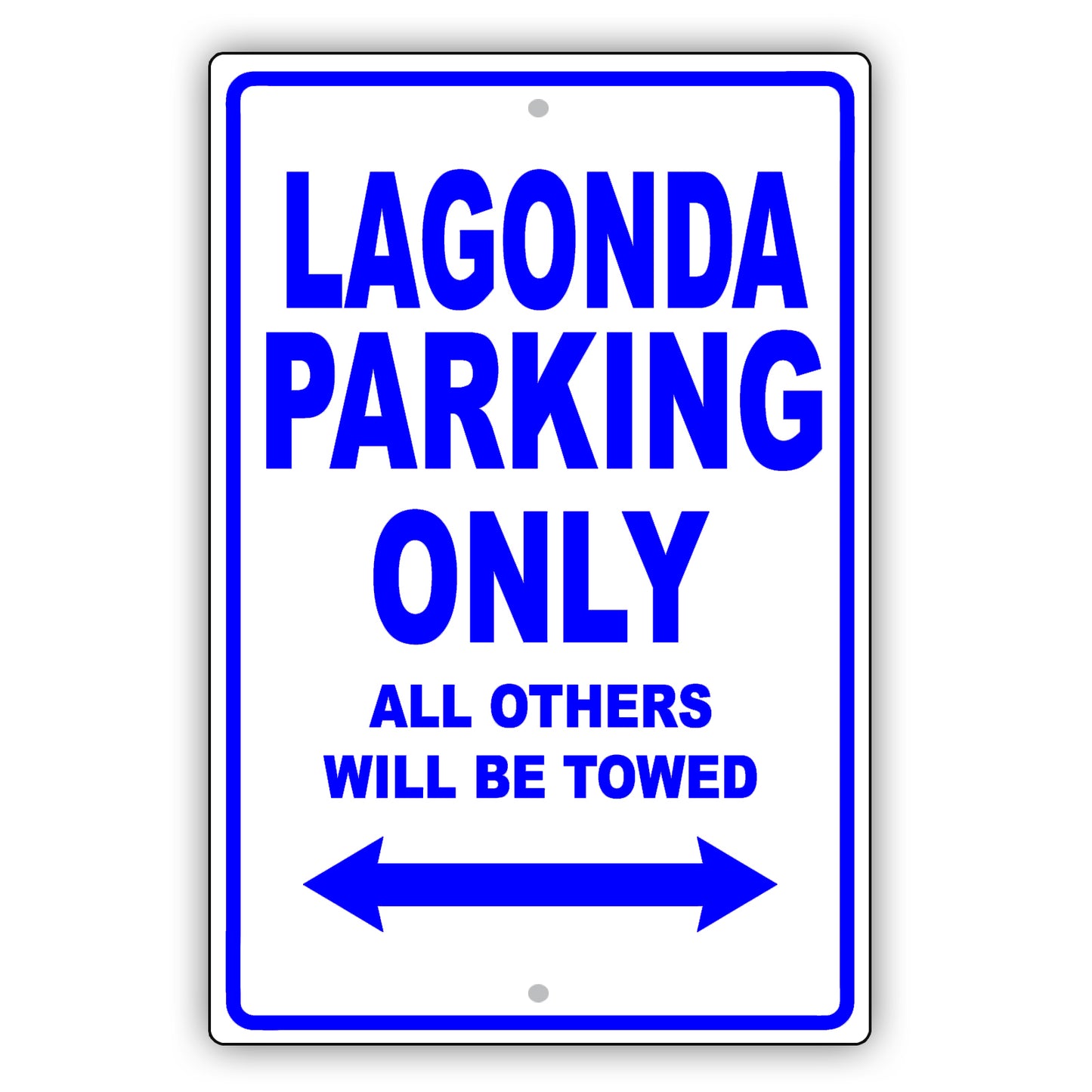 Aston Martin Lagonda Parking Only All Others Will Be Towed Aluminum Decor Garage Sign