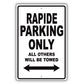 Aston Martin Rapide Parking Only All Others Will Be Towed Aluminum Decor Garage Sign