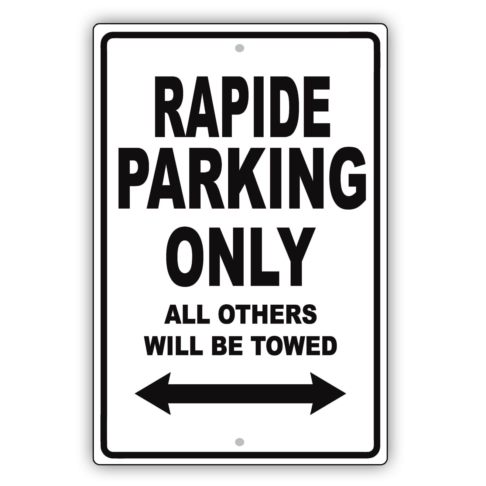 Aston Martin Rapide Parking Only All Others Will Be Towed Aluminum Decor Garage Sign