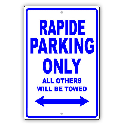 Aston Martin Rapide Parking Only All Others Will Be Towed Aluminum Decor Garage Sign